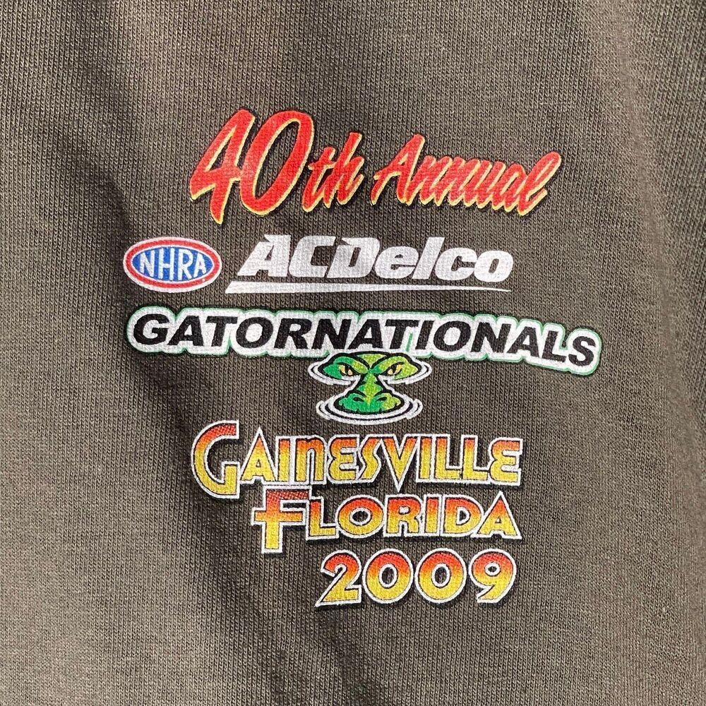 NEW Anvil Shirt Mens Small 40th Annual 2009 NHRA Gator Nationals Drag Racing - Picture 5 of 10